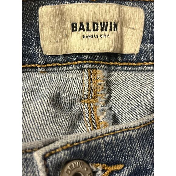 Baldwin Karlie High Rise Skinny Jeans •26• Kansas City Cropped Ankle In Pure - Picture 7 of 10